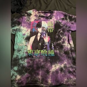 Purple and Black Tie-Dye Tokyo ghoul T-Shirt